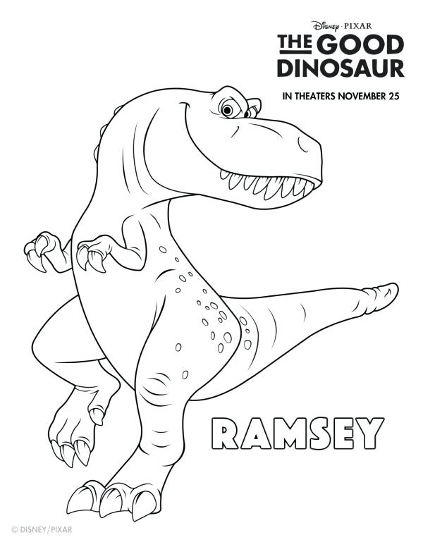 600x776 Coloring Pages The Good Dinosaur Vanda