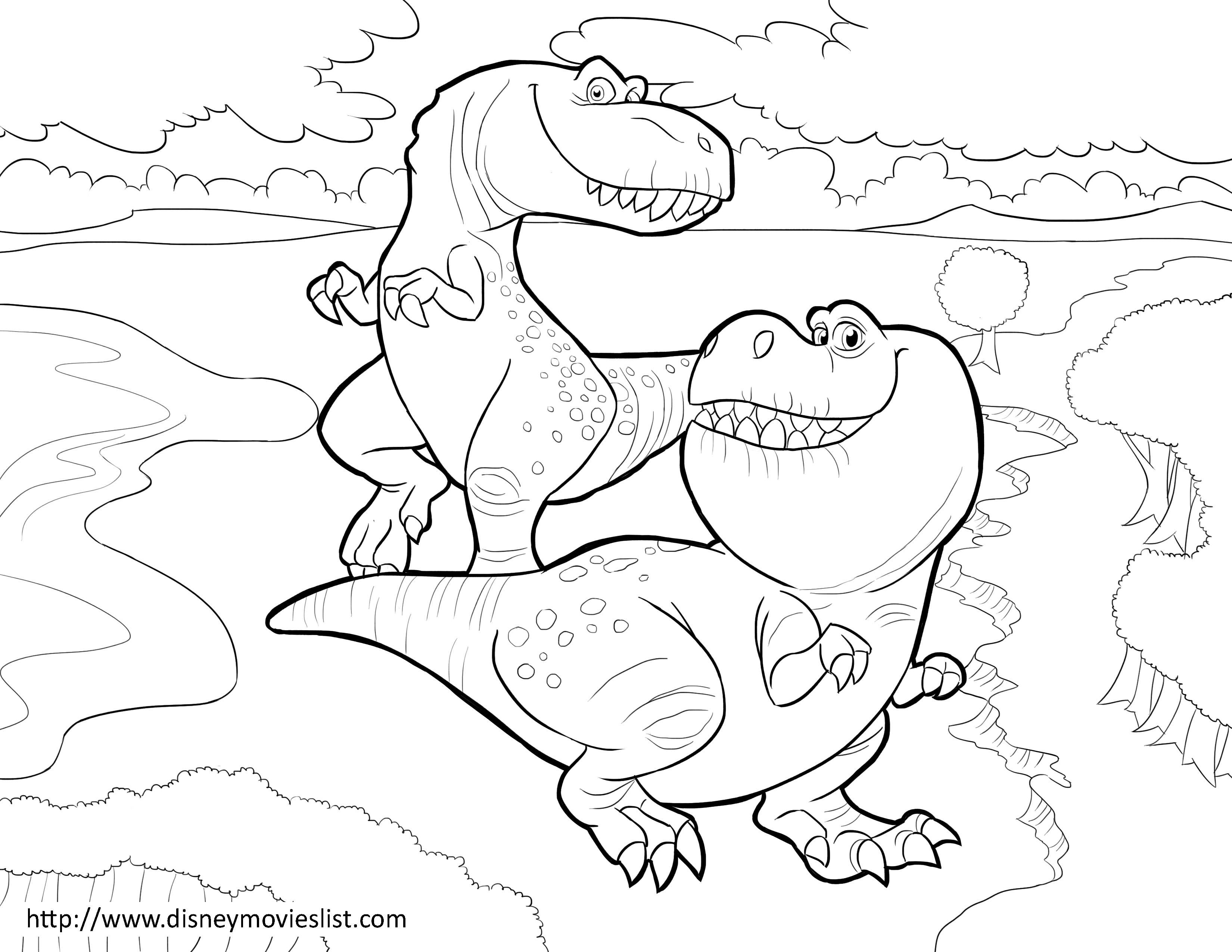 3300x2550 The Good Dinosaur Coloring Pages