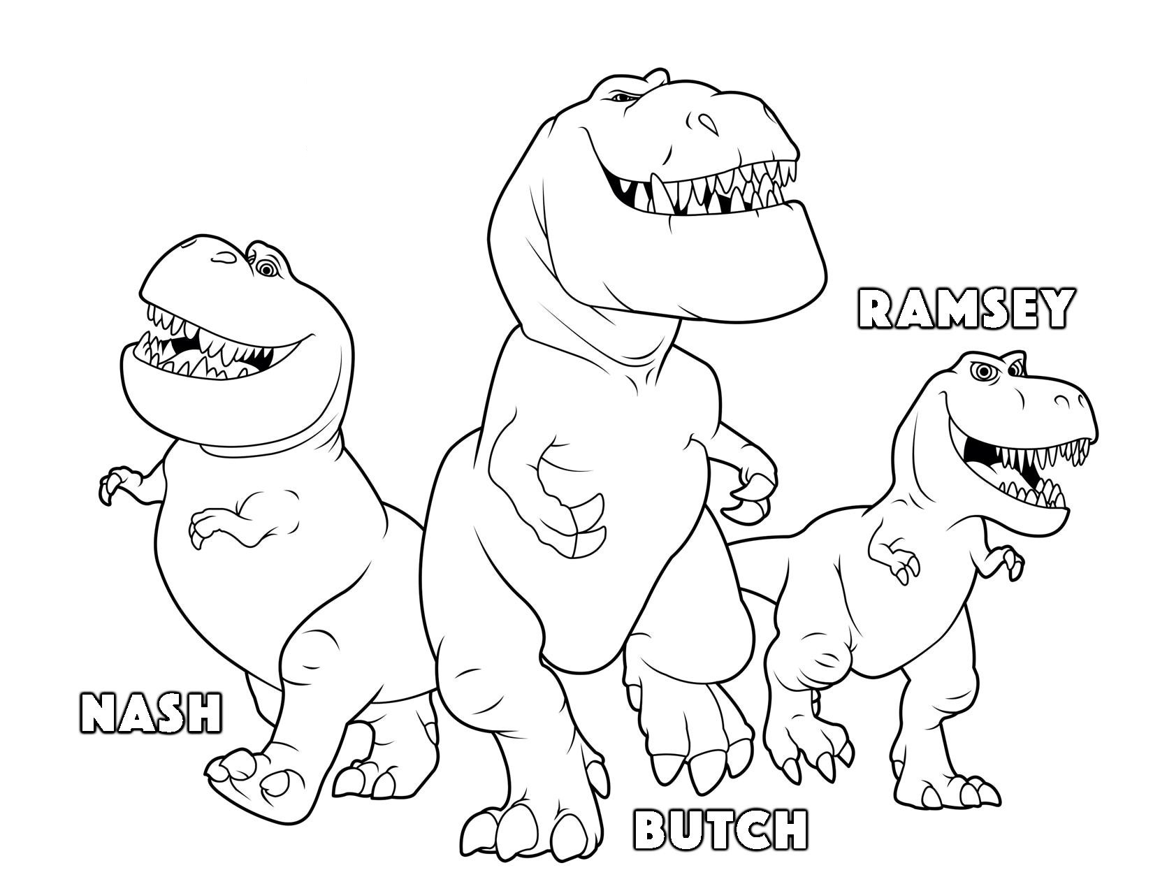 1650x1275 The Good Dinosaur Butch Ramsey Nash Coloring Pages