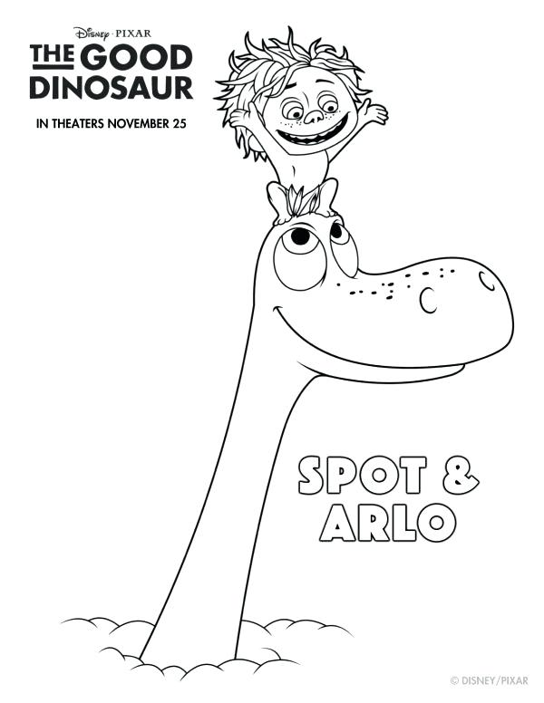 600x776 The Good Dinosaur Coloring Pages Printable