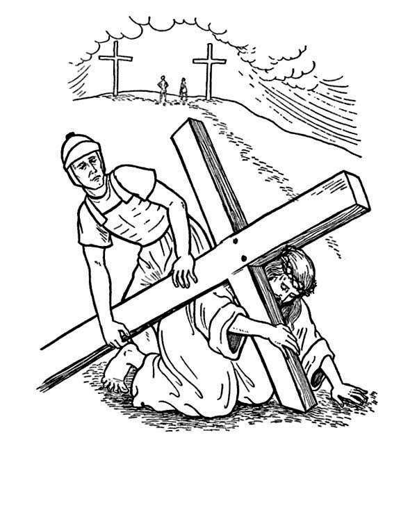 Good Friday Coloring Pages Jesus Easter Story Batch Coloring 600x734 Good Friday Coloring Pages Jesus Easter Story Batch Coloring