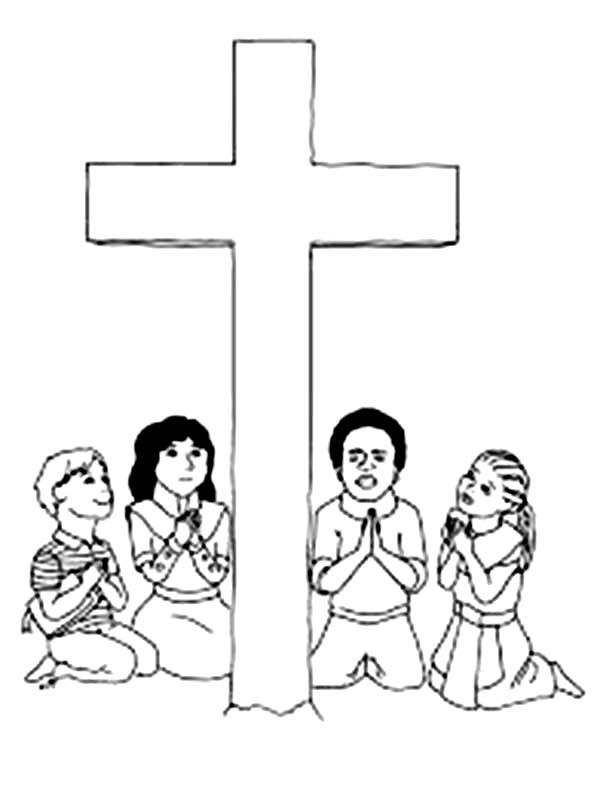 Good Friday Coloring Pages Praying For Jesus Batch Coloring 600x787 Good Friday Coloring Pages Praying For Jesus Batch Coloring