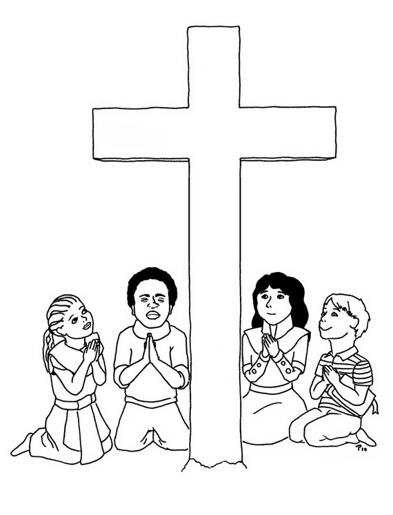Good Friday Coloring Pages And Pintables For Kids 570x746 Good Friday Coloring Pages And Pintables For Kids