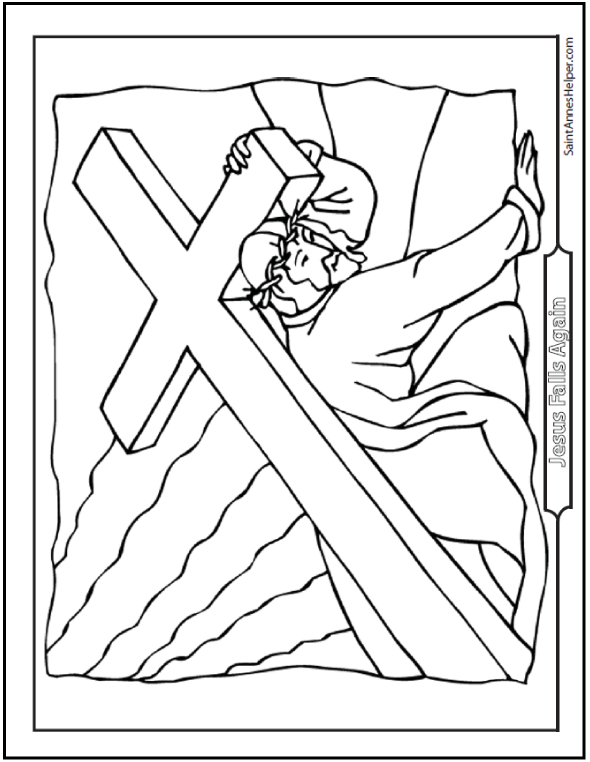 Jesus Good Friday Coloring Page 590x762 Jesus Good Friday Coloring Page