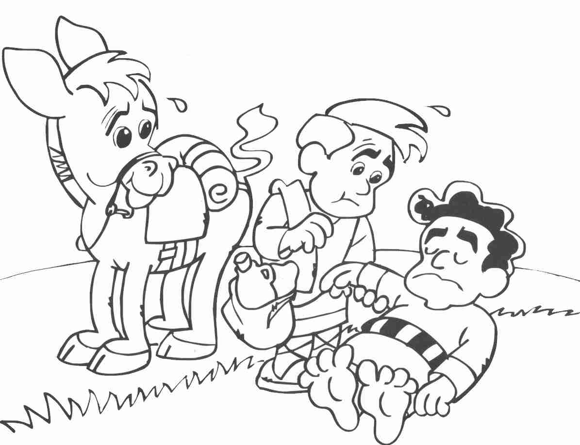 1195x918 Exciting Good Samaritan Coloring Page Parable Of The 4685 Also