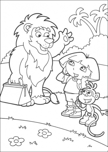 Dora Coloring Pages 374x525 Dora Coloring Pages