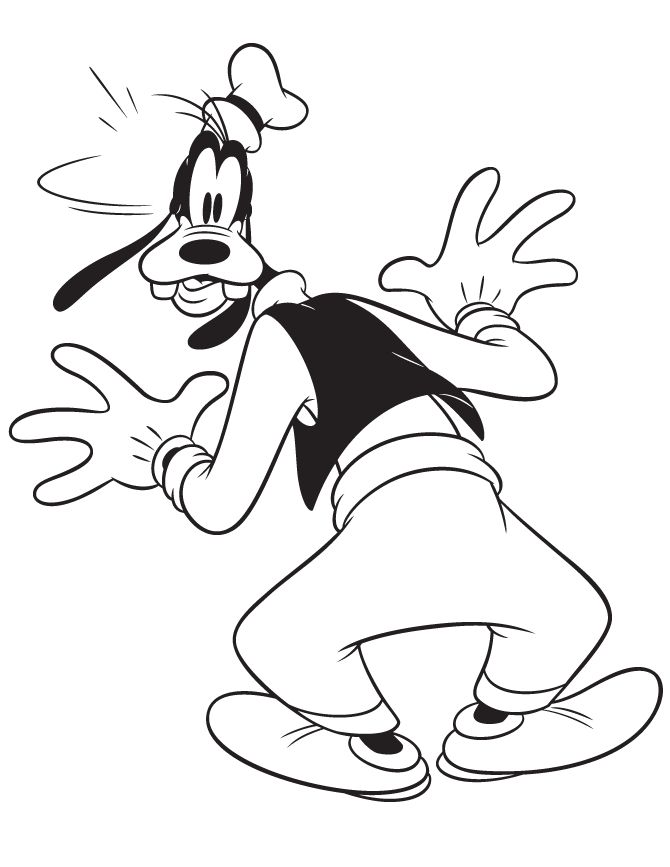 Goofy Coloring Pages