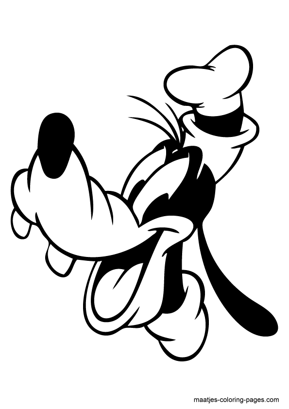 Goofy Coloring Page 595x842 Goofy Coloring Page