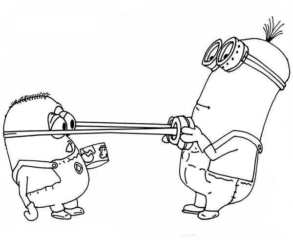 Phil Pull Dave's Google The Minion Coloring Page Coloring 600x491 Phil Pull Dave's Google The Minion Coloring Page Coloring