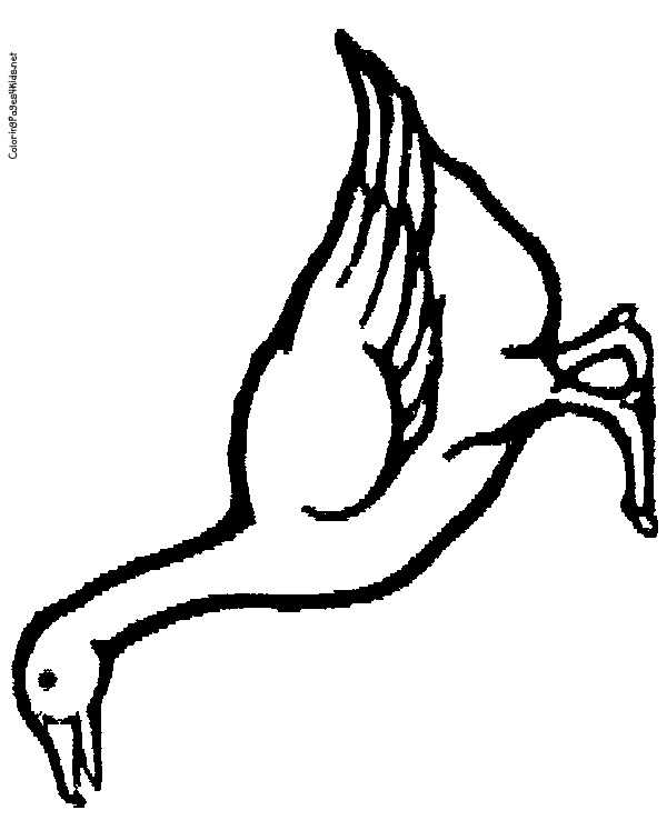 600x756 Goose Coloring Pages Coloring Page For Kids Kids Coloring