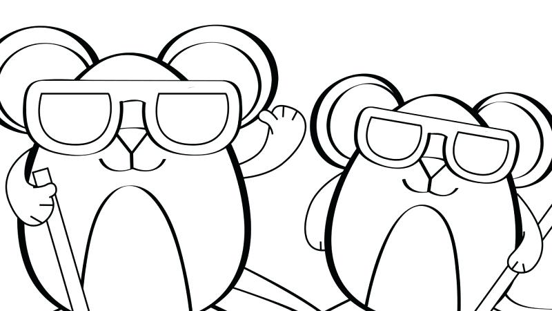 800x450 Goose Coloring Page Image For Three Blind Mice Coloring Page