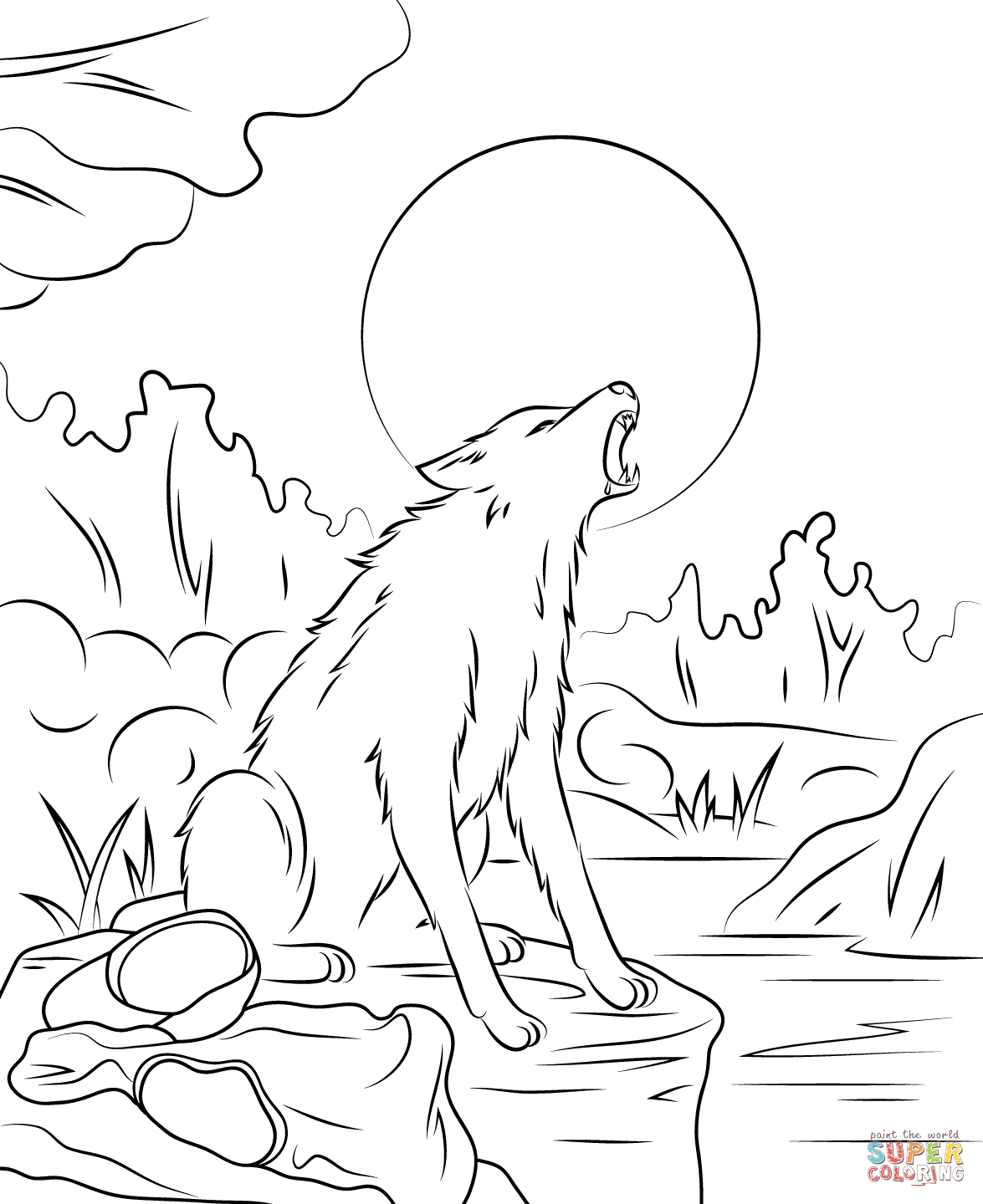 Goosebump The Werewolf Coloring Page Free Printable Pages 1175x1440 Goosebump The Werewolf Coloring Page Free Printable Pages