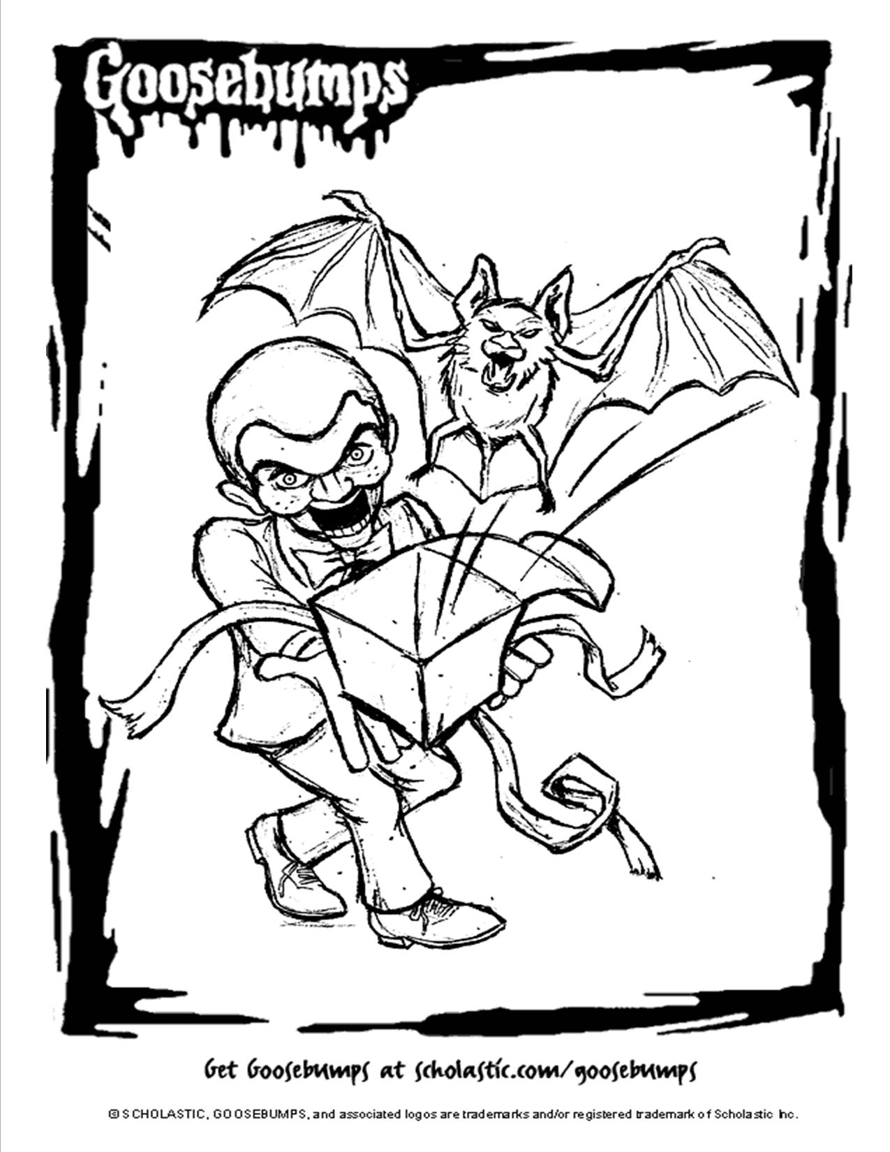 Scholastic Books Goosebumps Coloring Page. Movie Theater 1275x1650 Scholastic Books Goosebumps Coloring Page. Movie Theater