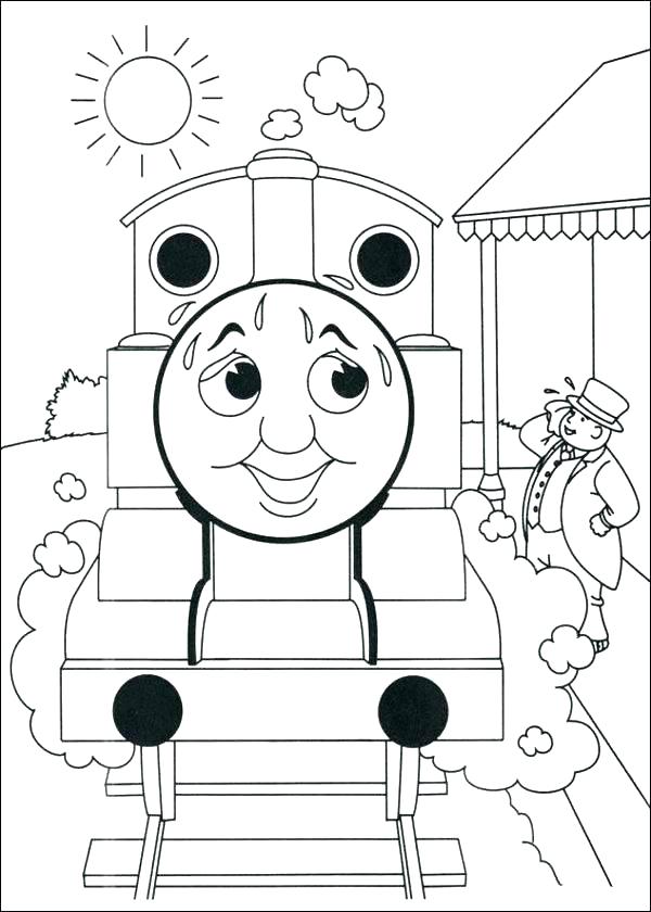 600x840 And Friends Coloring Page From The Train Coloring Pages