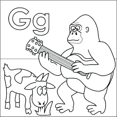 400x400 Gorilla Coloring Page Gorilla Coloring Pages Coloring Page