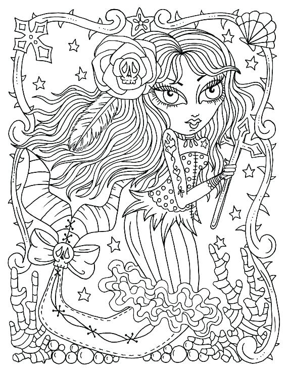 Goth Girl Coloring Pages at GetColorings.com | Free printable colorings ...