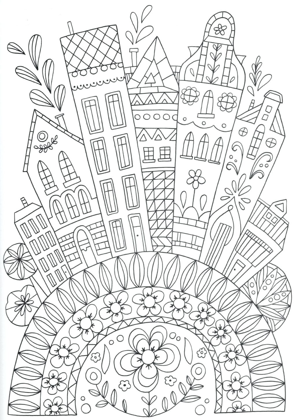 1024x1451 Gotham City Coloring Pages