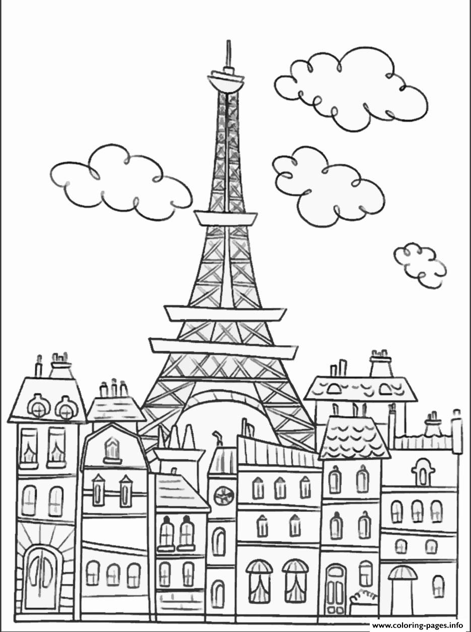 935x1255 City Coloring Pages 1458235543city Adult Paris Buildings