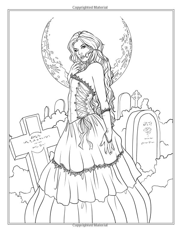 Gothic Adult Coloring Pages