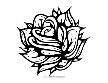A Gothic Rose Makes This Adult Coloring Page Great For Those Who 363x281 A Gothic Rose Makes This Adult Coloring Page Great For Those Who