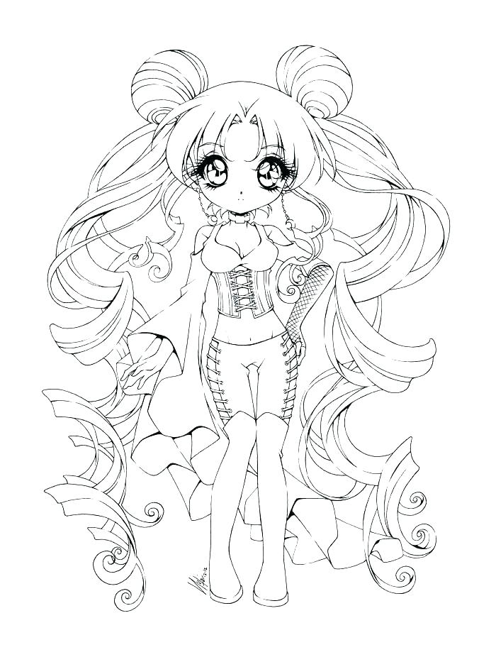 Gothic Anime Coloring Pages at GetColorings.com | Free printable ...