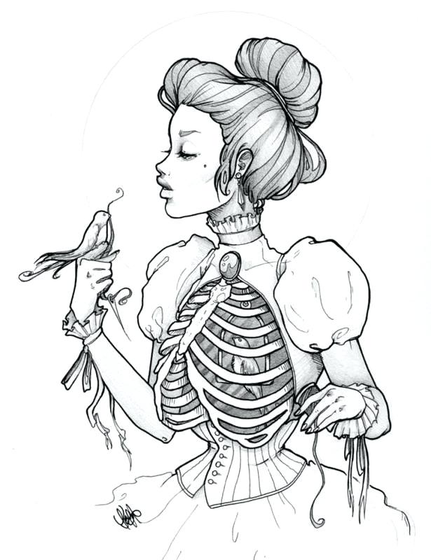 615x800 Gothic Coloring Pages Ostrich Coloring Page Good Preschool