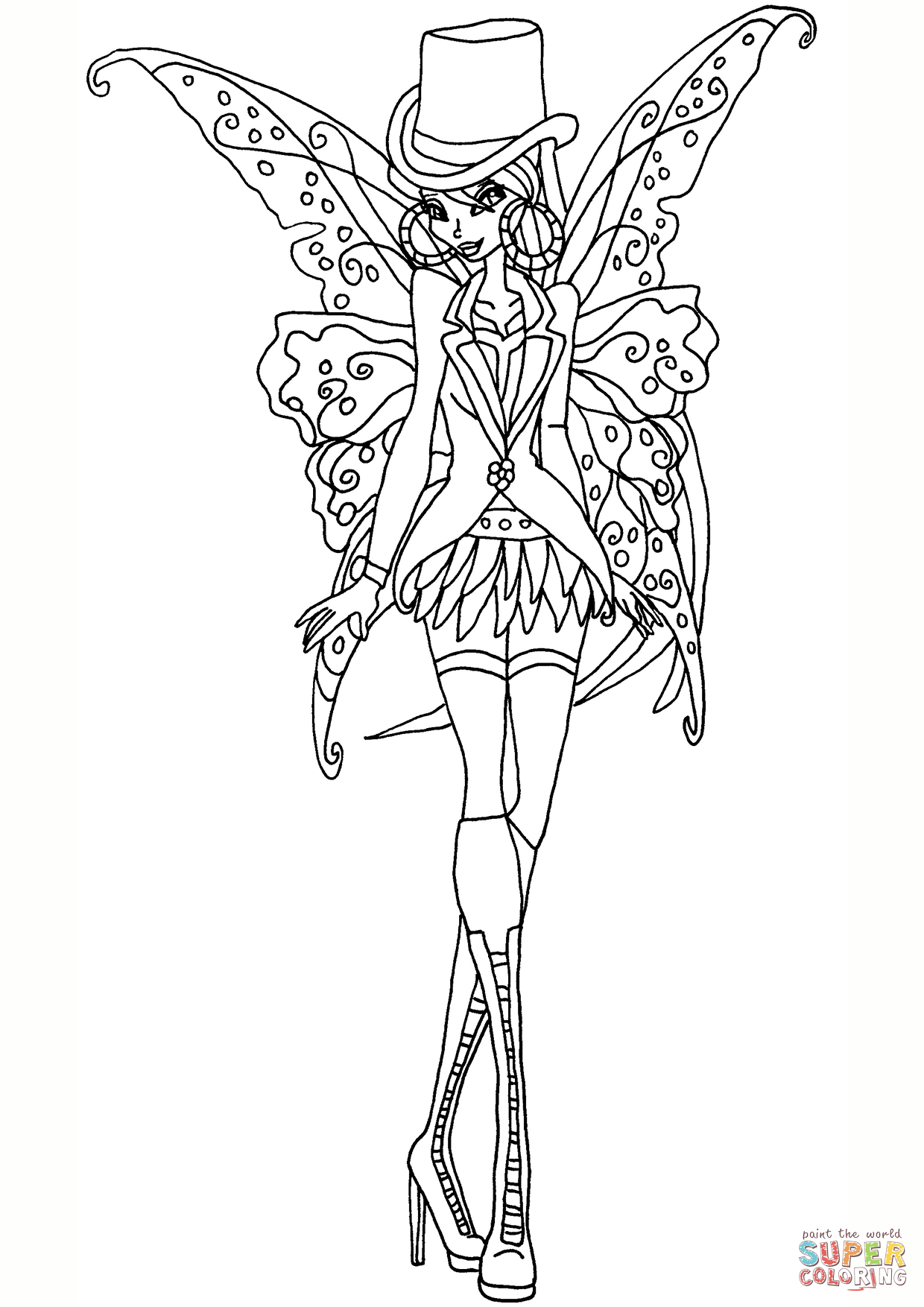 1240x1754 Gothic Flora Coloring Page Free Printable Pages