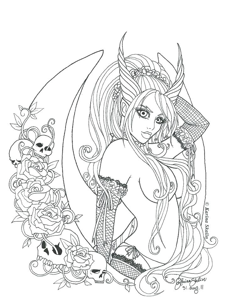 Gothic Coloring Pages 736x964 Gothic Coloring Pages