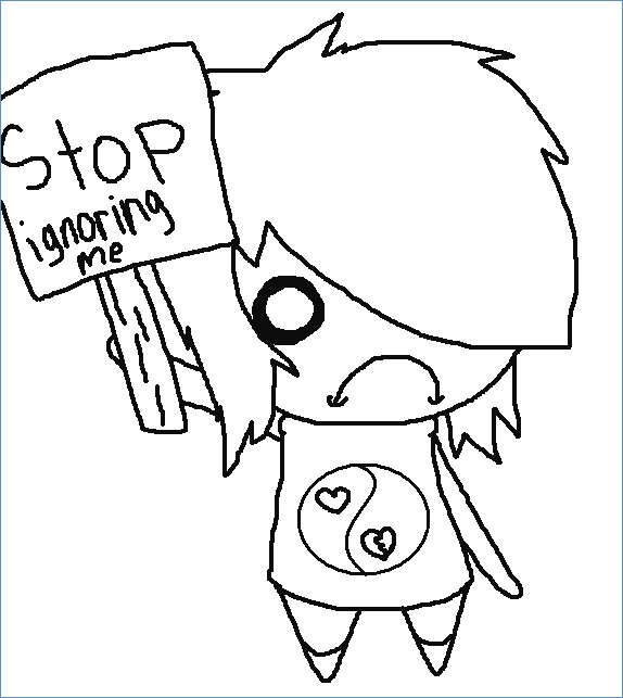 574x643 Gothic Tinkerbell Coloring Pages