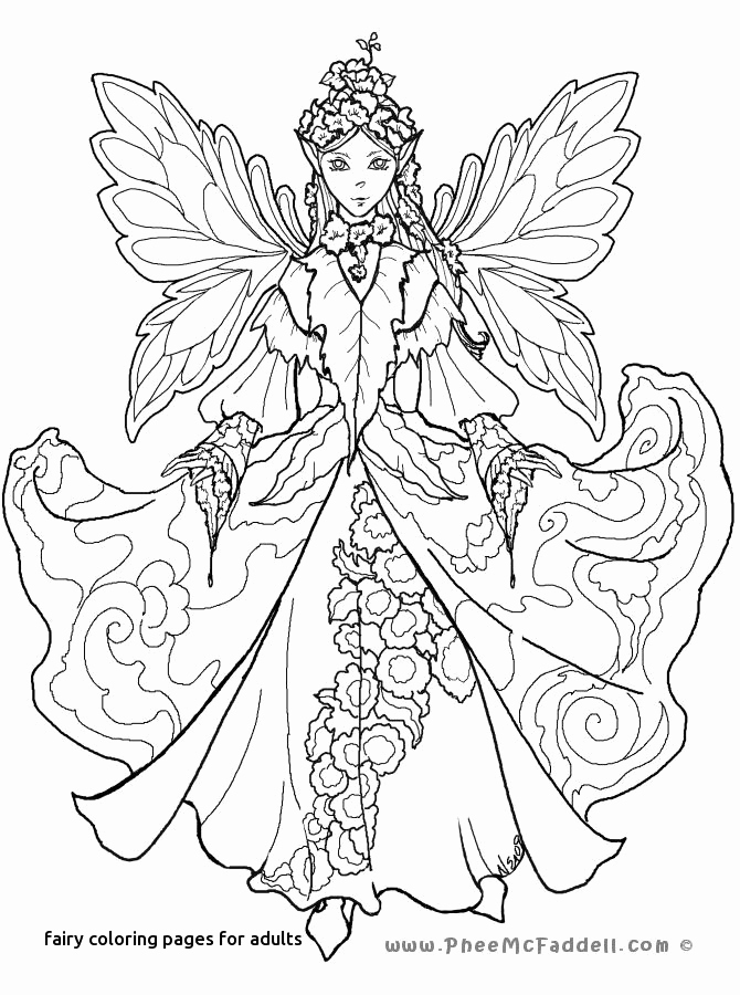 Gothic Fairy Coloring Pages For Adults