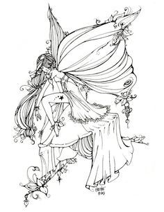 Gothic Fairy Coloring Pages For Adults at GetColorings.com | Free ...