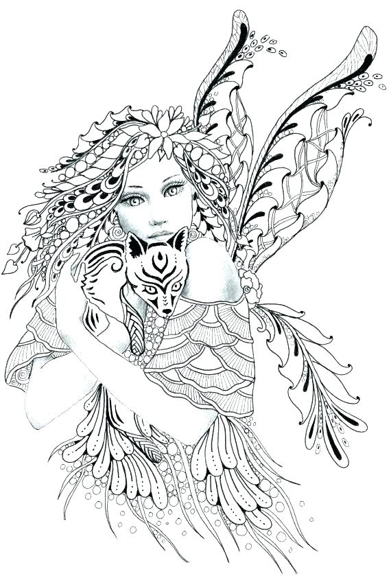 Free Fairy Coloring Pages Related Post Free Printable Gothic Fairy 570x855 Free Fairy Coloring Pages Related Post Free Printable Gothic Fairy
