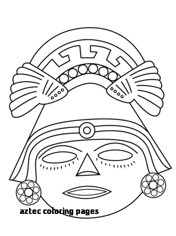 358x480 Aztec Mask Coloring Page Gourds For Aztec Coloring Pages