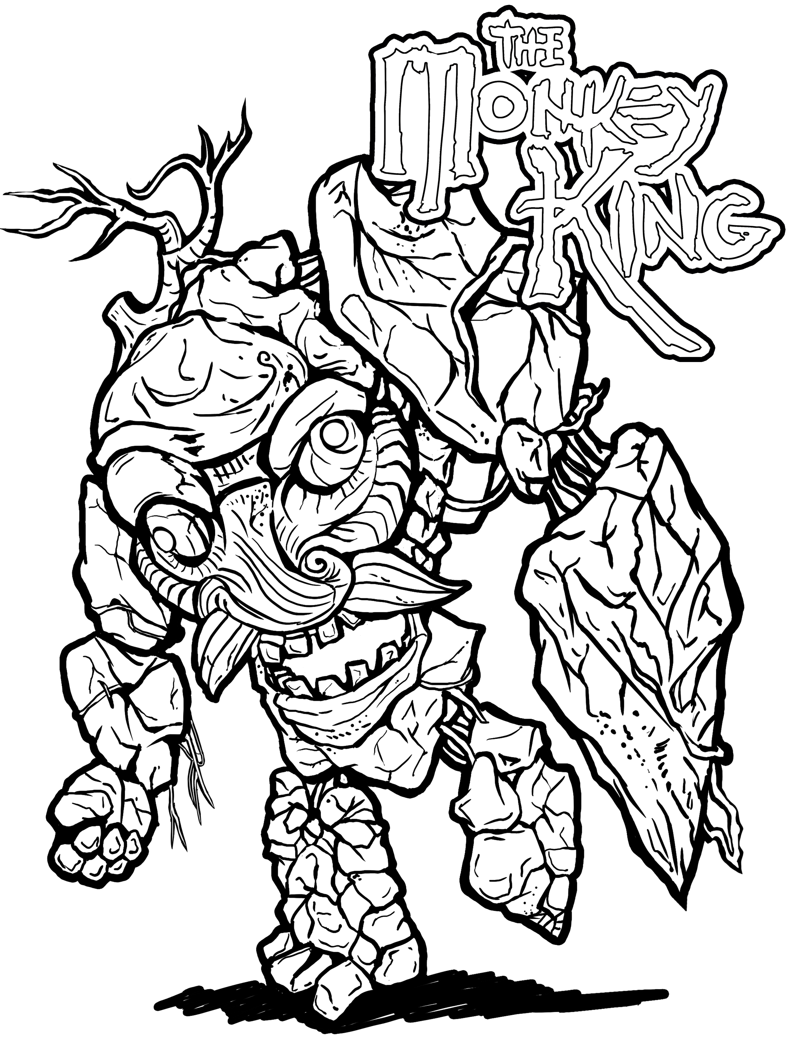 2550x3300 Coloring Pages Official World Of Monkey King. Join
