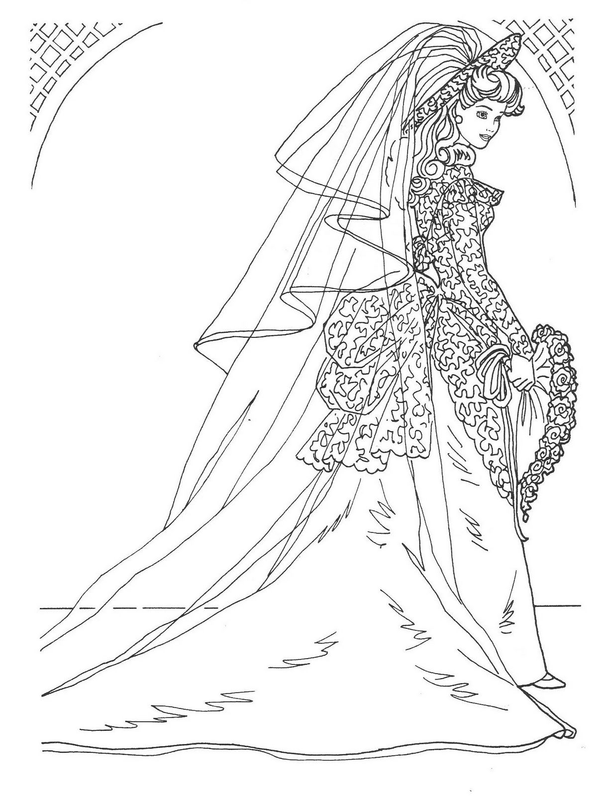 Fashion Coloring Pages Coloring Pages Wedding Day Barbie 1204x1600 Fashion Coloring Pages Coloring Pages Wedding Day Barbie