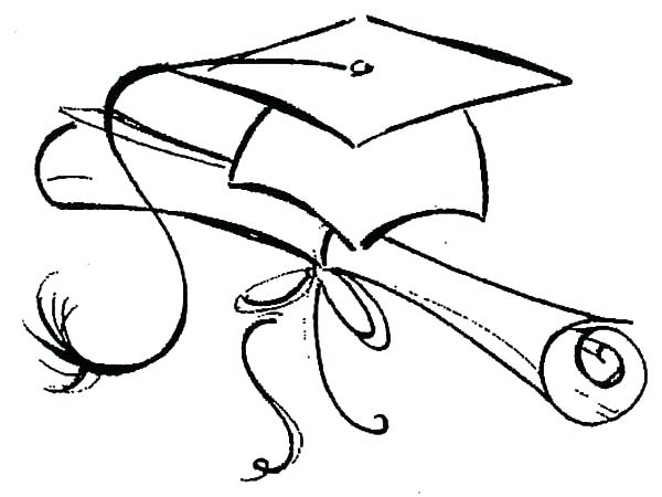 600x450 Graduation Cap Coloring Page Graduation Coloring Pages Best