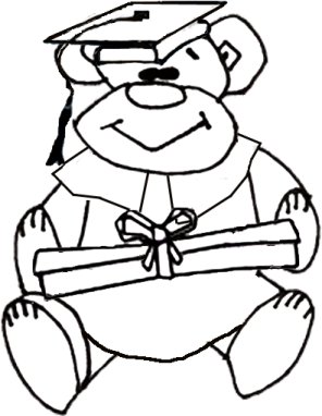296x382 Coloring Cabin Graduation Graduate Coloring Pages