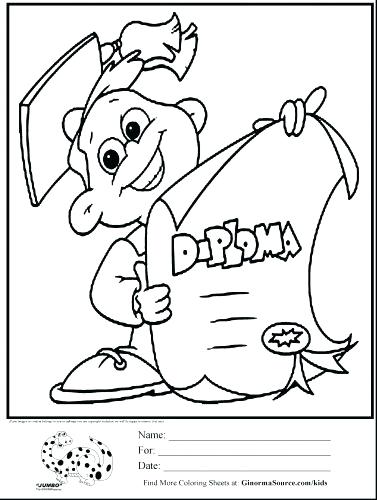 377x500 Graduation Coloring Pages