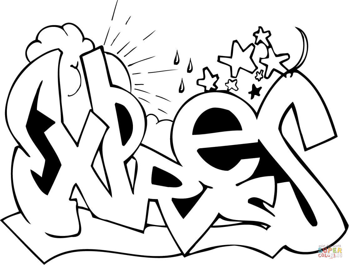 Graffiti Words Coloring Pages For Teenagers Expres Graffiti 1116x848 Graffiti Words Coloring Pages For Teenagers Expres Graffiti