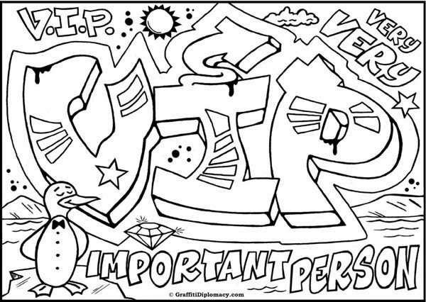 Graffiti Wall Graffiti Characters Coloring Pages 600x426 Graffiti Wall Graffiti Characters Coloring Pages