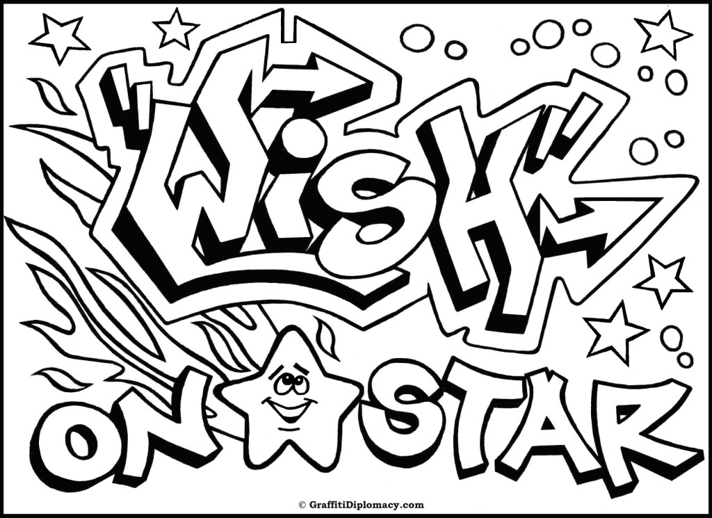1024x745 Graffiti Coloring Pages For Adults Many Interesting Cliparts