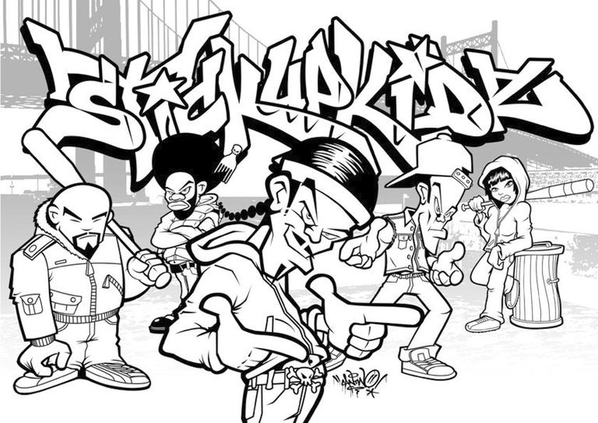 Graffiti Words Coloring Pages For Teenagers Color Bros 840x594 Graffiti Words Coloring Pages For Teenagers Color Bros