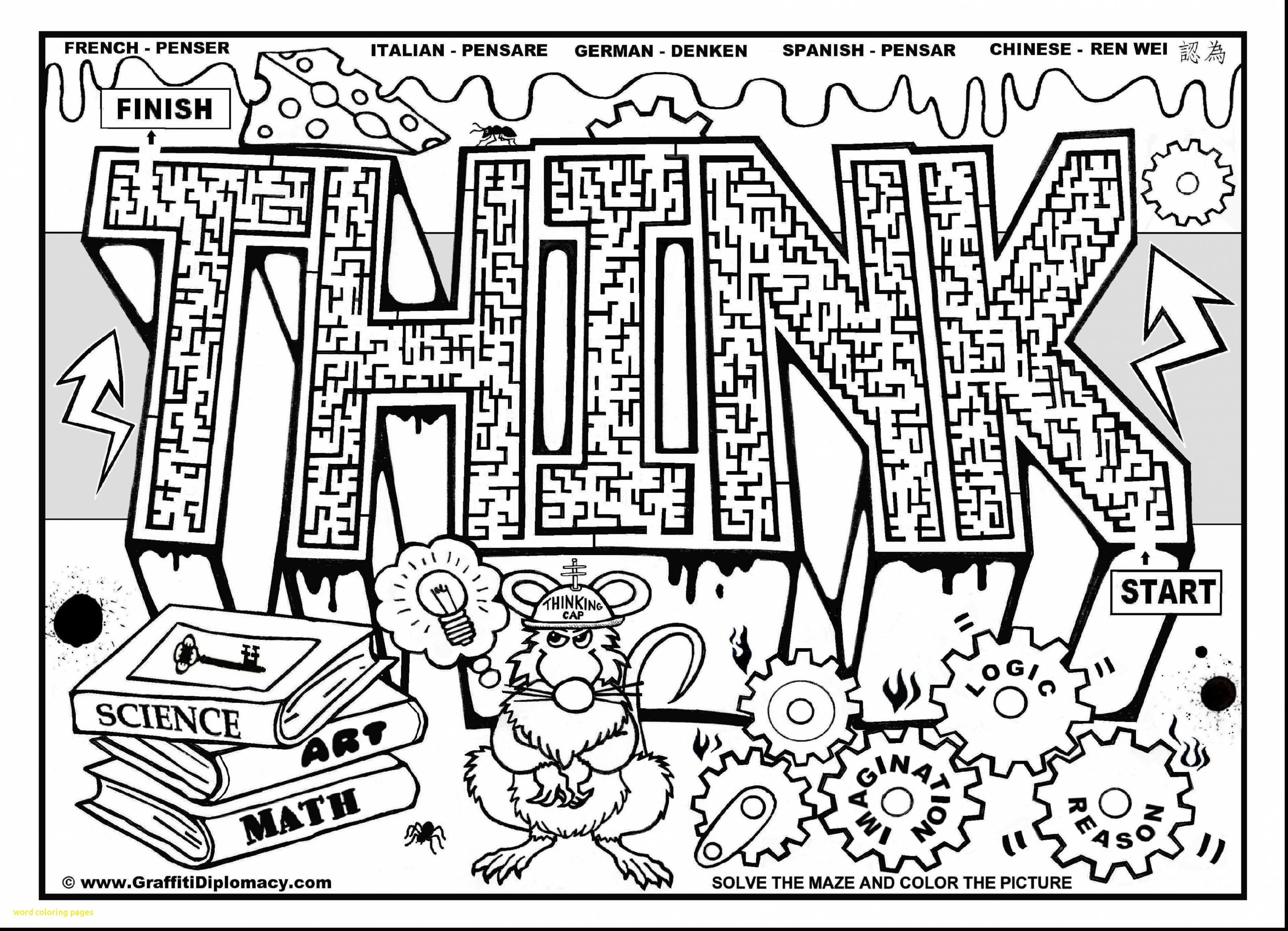 Graffiti Words Coloring Pages at GetColorings.com | Free printable ...