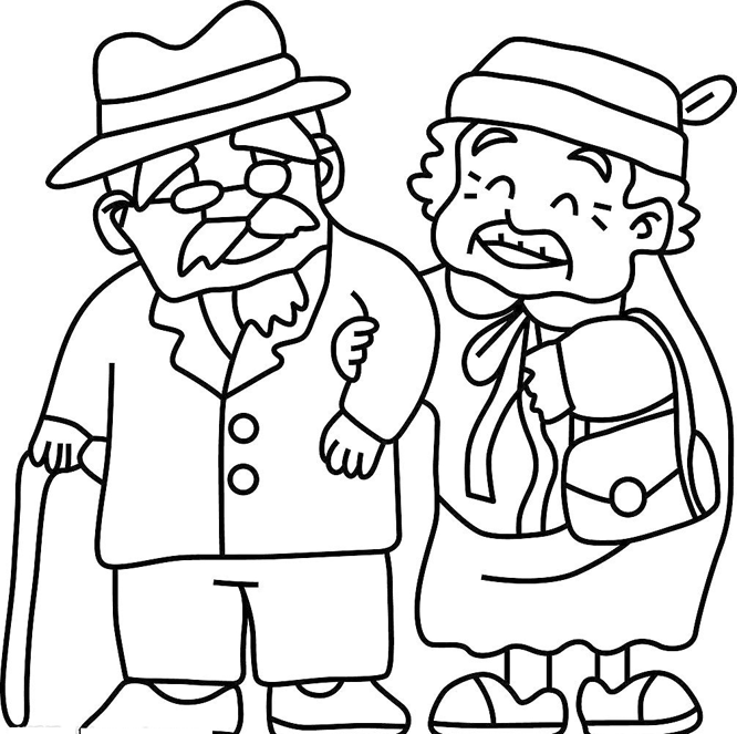 Grandma Coloring Pages Grandma And Grandpa Coloring Pages Kids 666x663 Grandma Coloring Pages Grandma And Grandpa Coloring Pages Kids