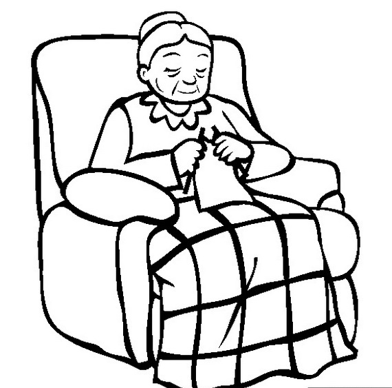Grandparents Day Coloring Pages To Print And Color 570x563 Grandparents Day Coloring Pages To Print And Color