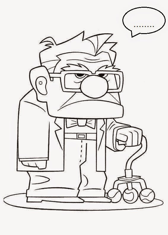 Up Movie Grandpa Grandfather Coloring 567x794 Up Movie Grandpa Grandfather Coloring
