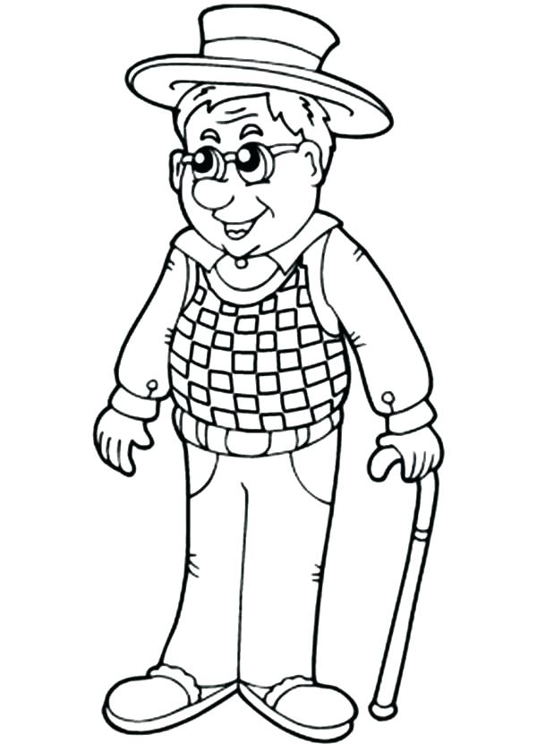 Fathers Day Coloring Pages For Grandpa Grandpa Coloring Pages 600x840 Fathers Day Coloring Pages For Grandpa Grandpa Coloring Pages