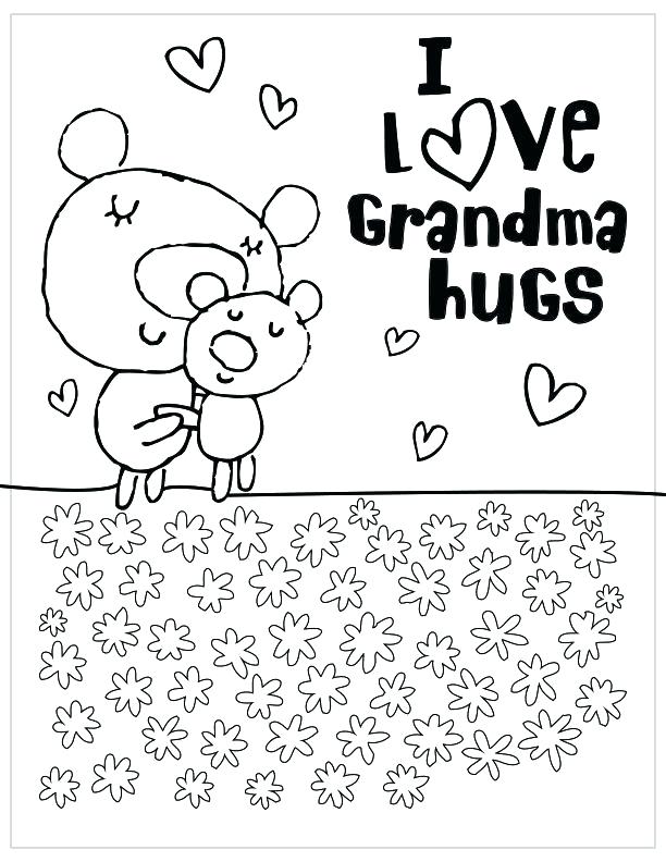 Happy Mothers Day Coloring Pages Grandmother Coloring Pages 612x792 Happy Mothers Day Coloring Pages Grandmother Coloring Pages