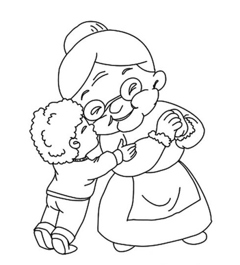 Grandmother Coloring Pages