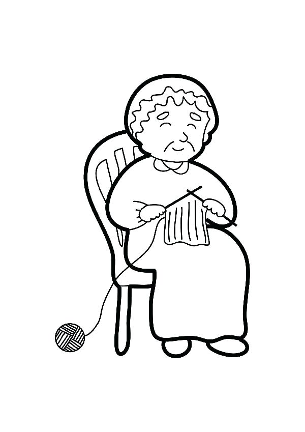 Tv Coloring Page Grandmother Knitting Coloring Pages Tv Show 600x849 Tv Coloring Page Grandmother Knitting Coloring Pages Tv Show